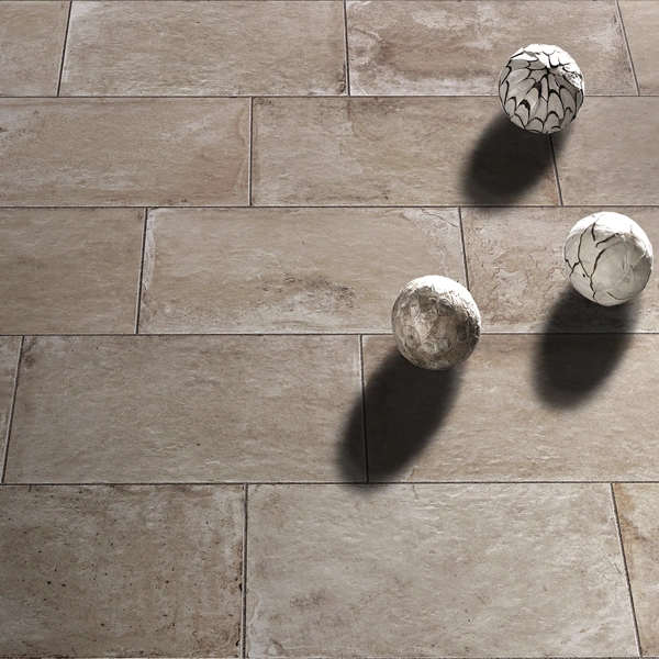 Pierre Stone Effect Tile - 40 x 60 - Brune Scene