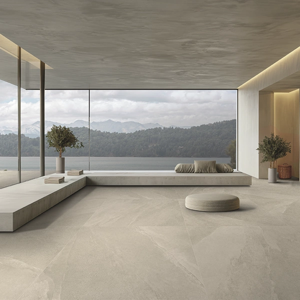 Arpa Planet Stone effect Tile - Avorio Example
